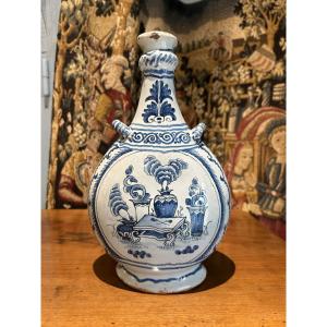 18th-century Nevers Earthenware Flask
