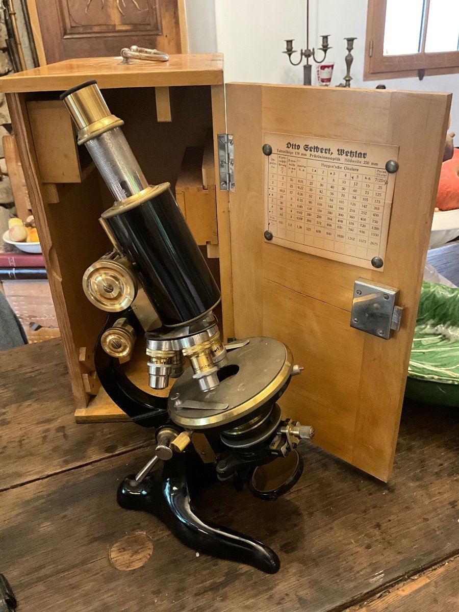 Proantic: Large Microscope By Otto Seibert In Wetzlar Proantic: Large Microscope By Otto Seibert In Wetzlar