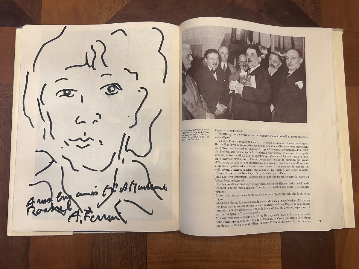 Pierre Ambrogiani  , Gouache , pièce unique + livre Marseille au temps du transbordeur .-photo-4