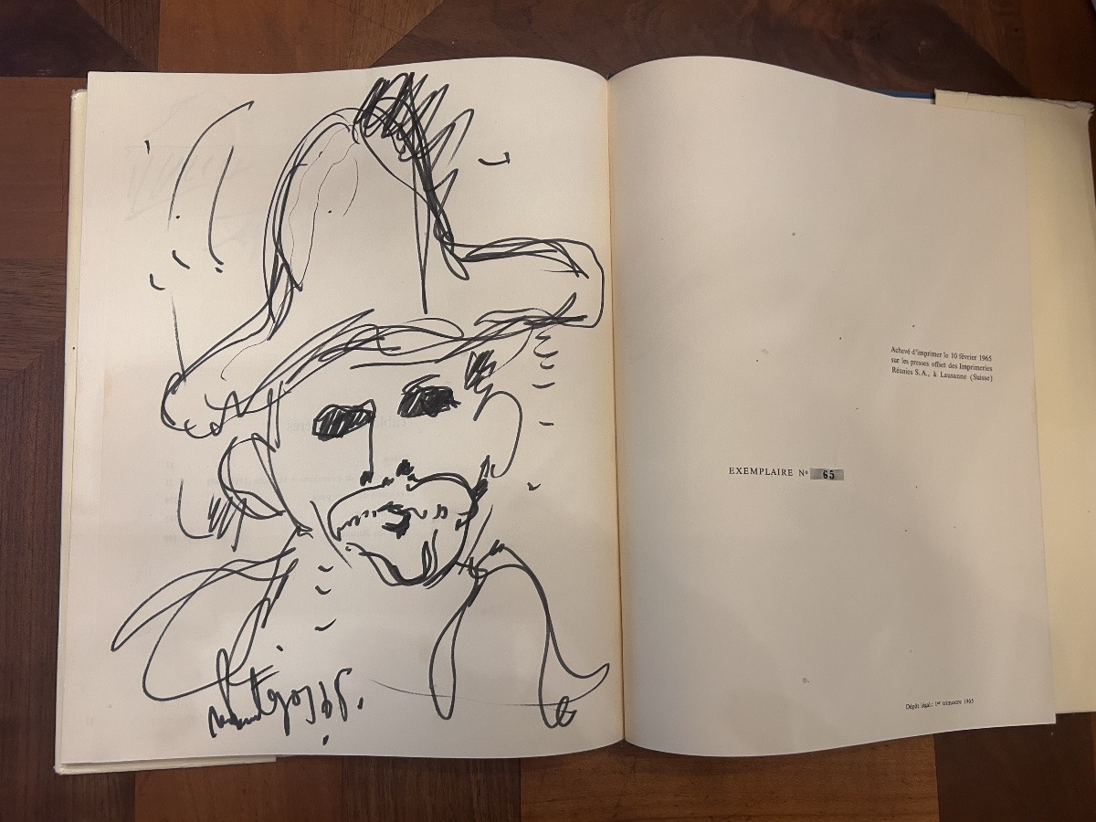 Pierre Ambrogiani  , Gouache , pièce unique + livre Marseille au temps du transbordeur .-photo-7