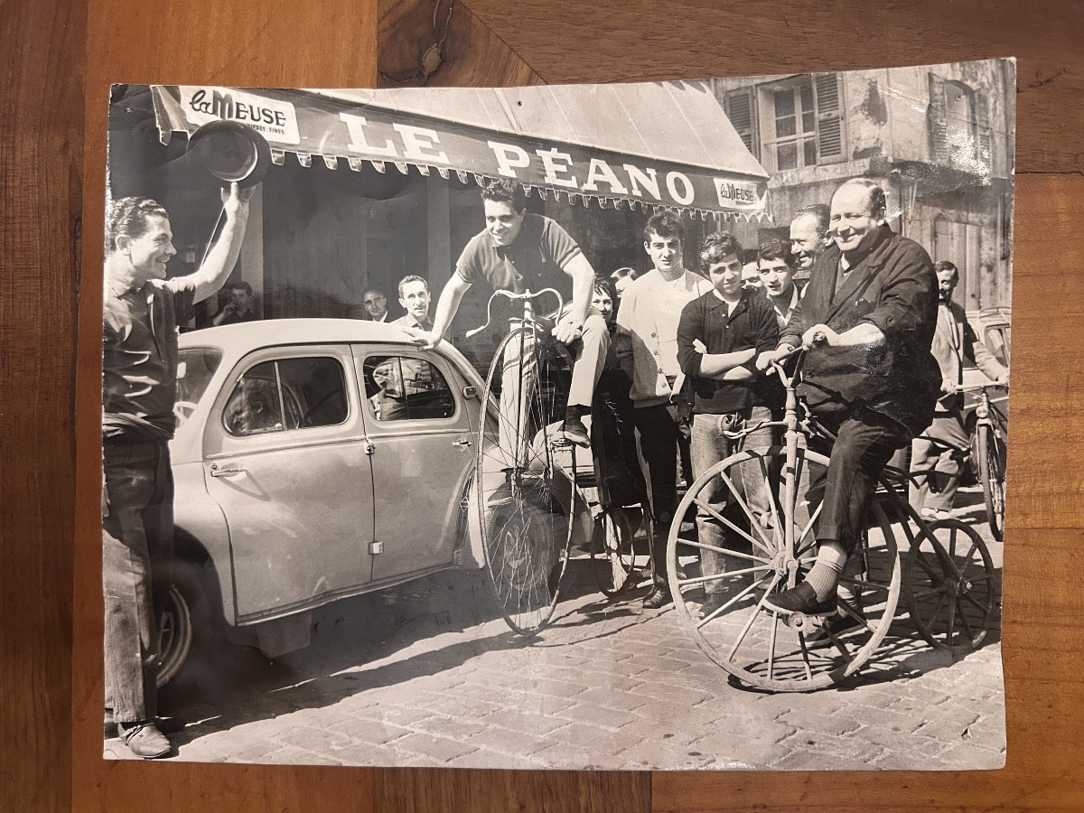 Pierre Ambrogiani  , Gouache , pièce unique + livre Marseille au temps du transbordeur .-photo-8