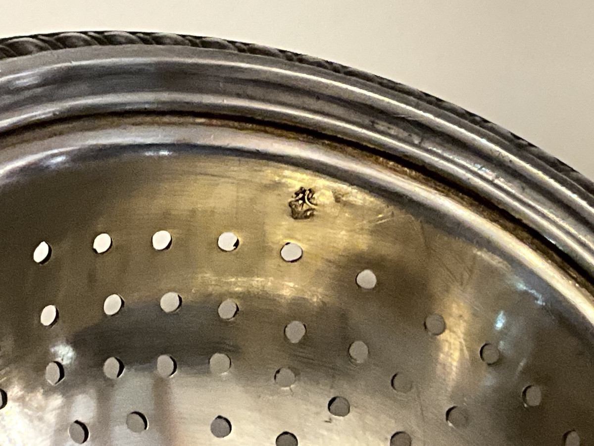 Solid Silver Tea Strainer, Sterling Silver , Minerva Hallmark-photo-4