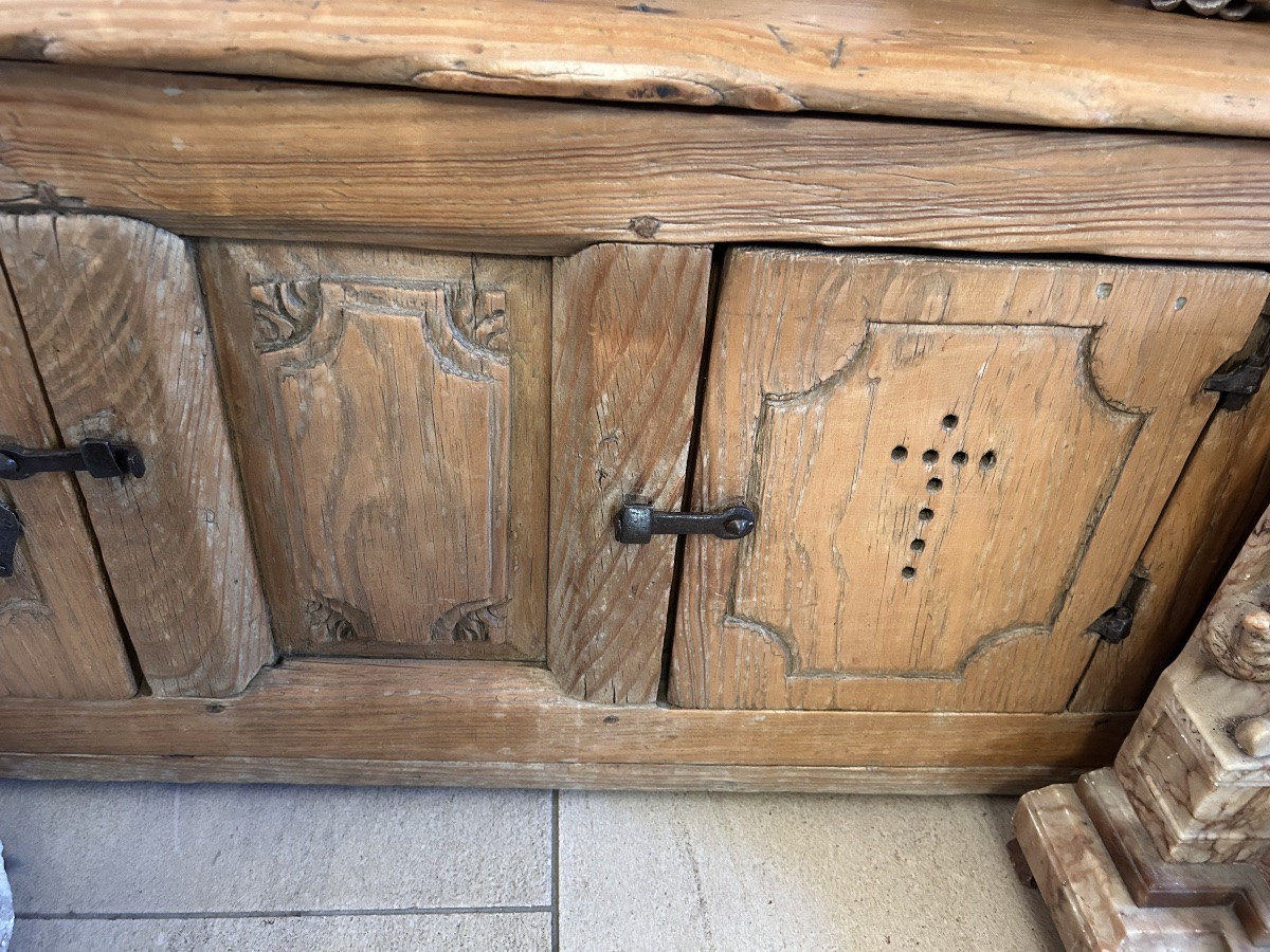 Antique Spanish Pine Bench, Late 18th/early 19th Century. Beautiful Patina. -photo-4