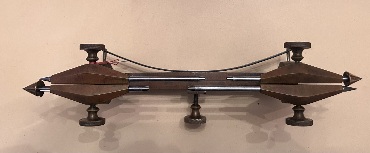 Large Gear Compass. Antique Watchmaker's Tool.-photo-7