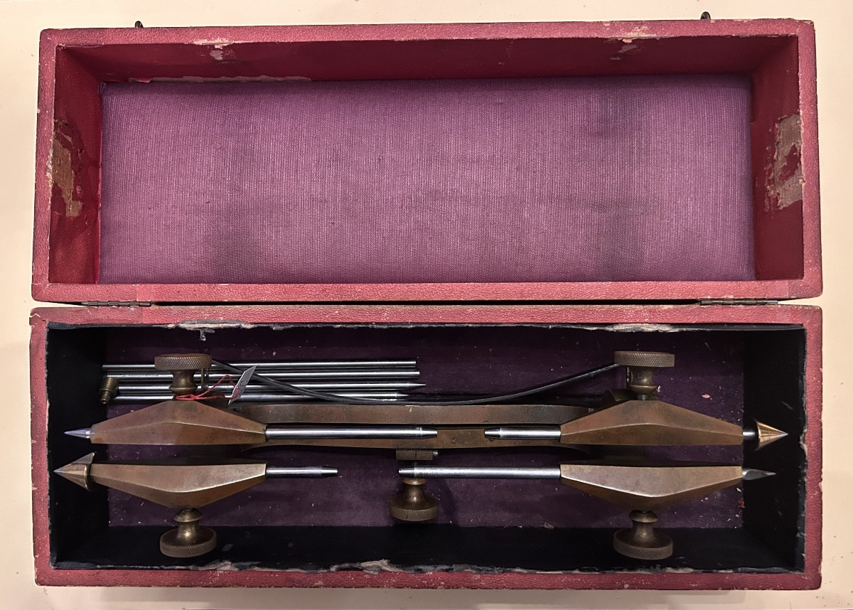 Large Gear Compass. Antique Watchmaker's Tool.