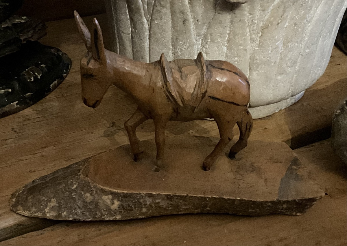 Provençal Boxwood Sculpture, A Shepherd And His Flock, 19th Century.-photo-2