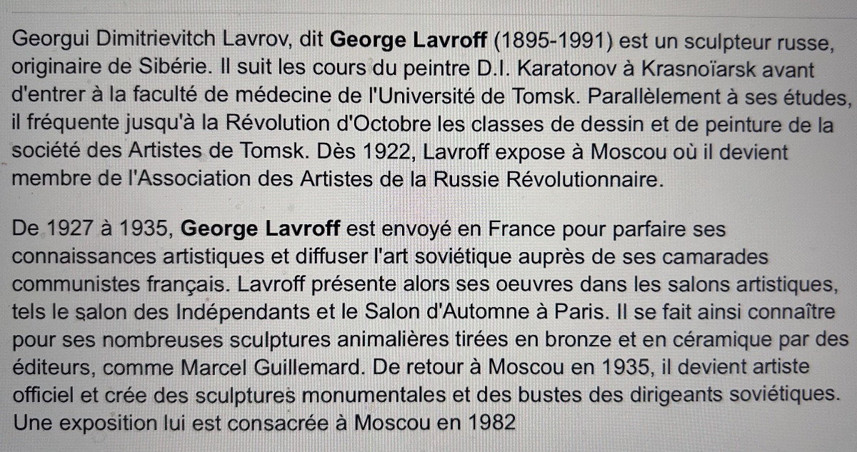 Chien assis en bronze par Georges Lavroff ,  1895 - 1991-photo-7