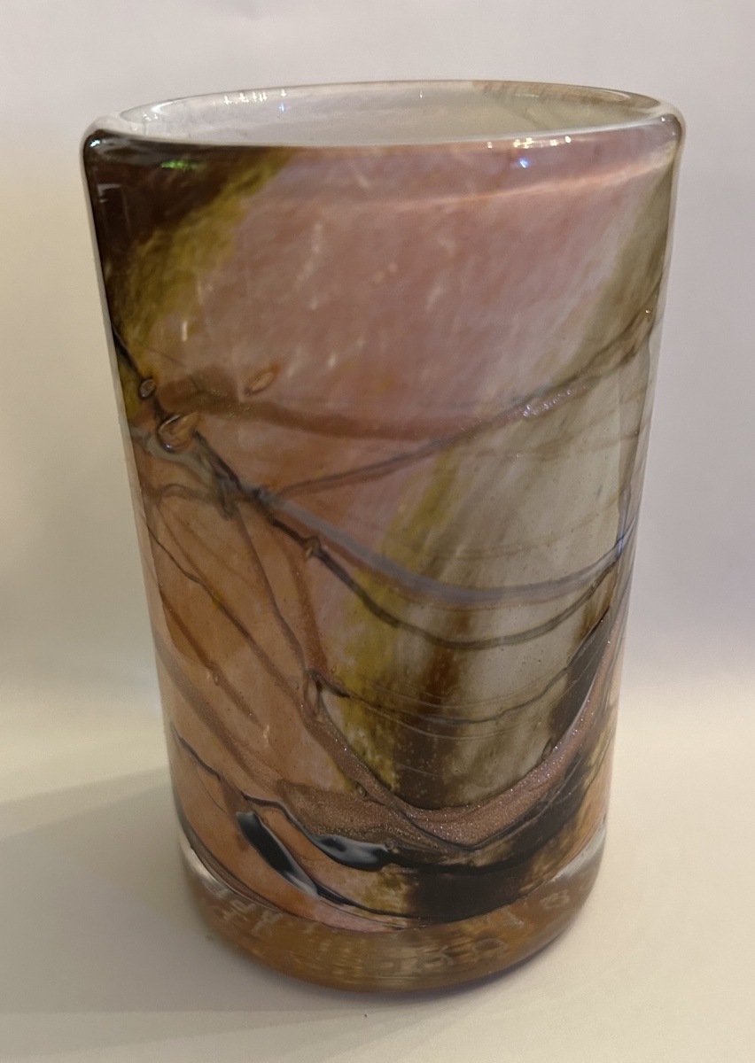 Glass Cylinder Vase By Michèle Luzoro, Biot-photo-2