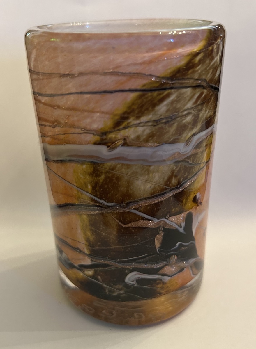 Glass Cylinder Vase By Michèle Luzoro, Biot-photo-4
