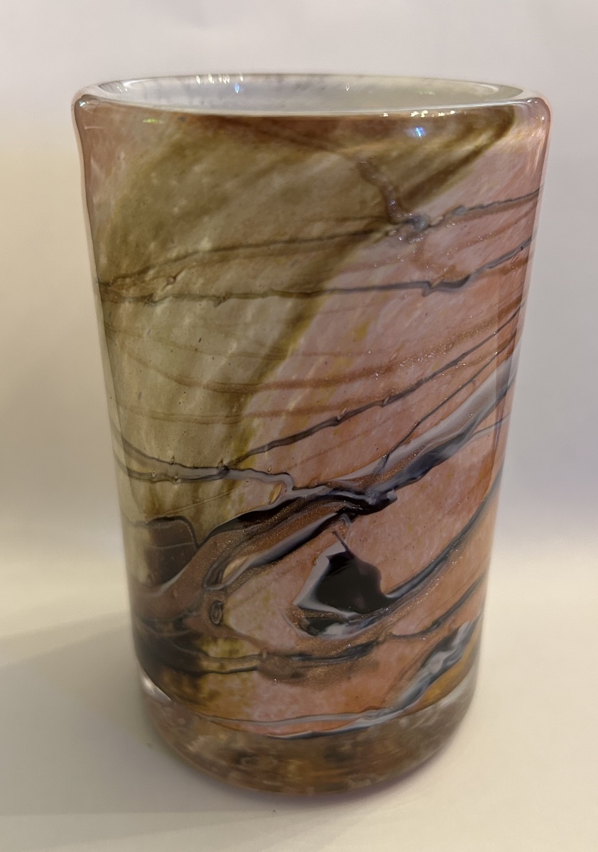 Glass Cylinder Vase By Michèle Luzoro, Biot-photo-2