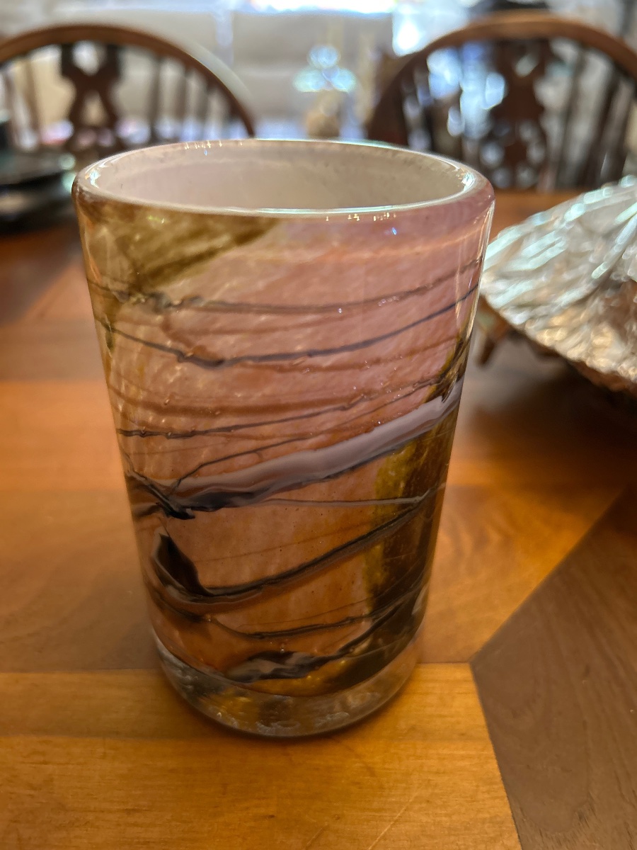 Glass Cylinder Vase By Michèle Luzoro, Biot-photo-3