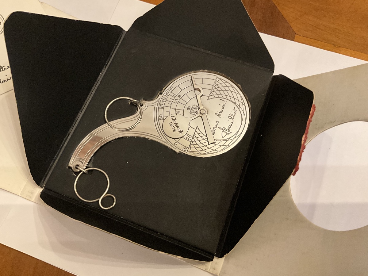 Christofle Letter Scales In Its Original Packaging.  1972 Happy New Year-photo-3