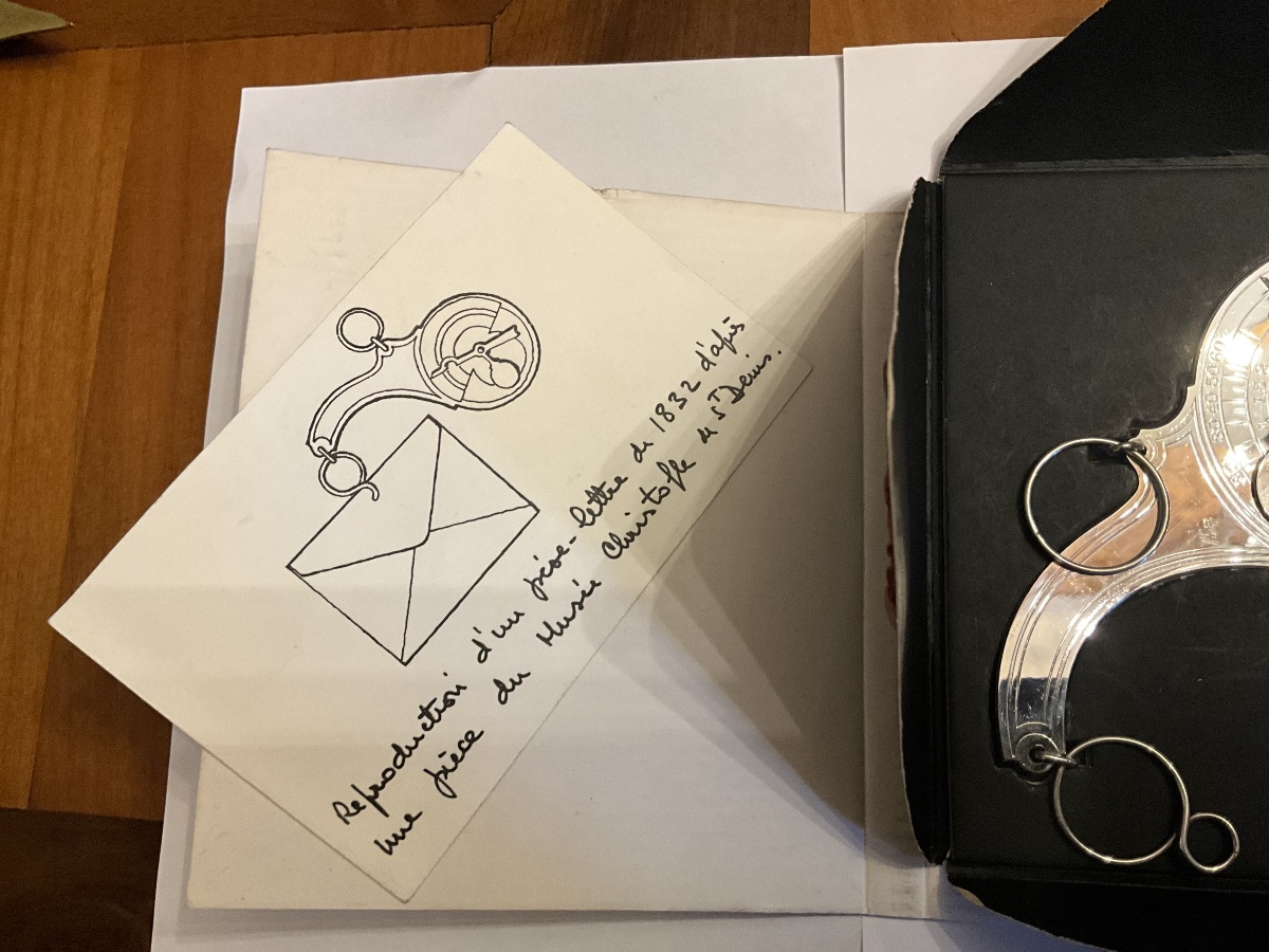 Christofle Letter Scales In Its Original Packaging.  1972 Happy New Year-photo-4