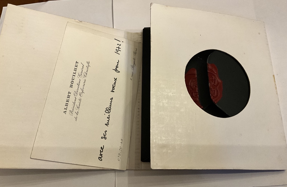 Christofle Letter Scales In Its Original Packaging.  1972 Happy New Year-photo-5