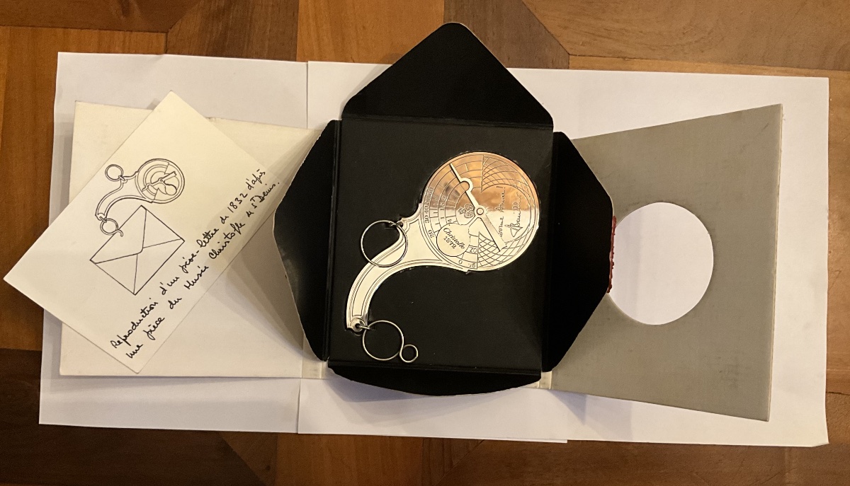 Christofle Letter Scales In Its Original Packaging.  1972 Happy New Year