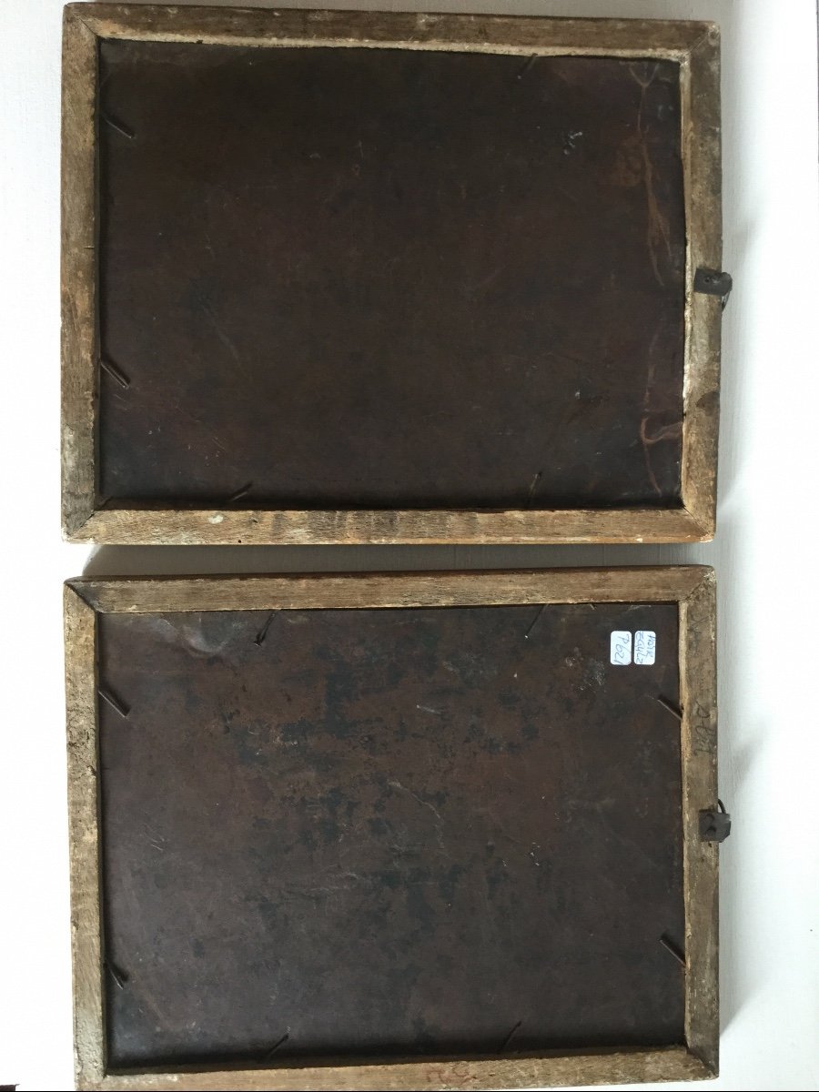 2 Oil Paintings On Copper. Italy 18th Century.-photo-5