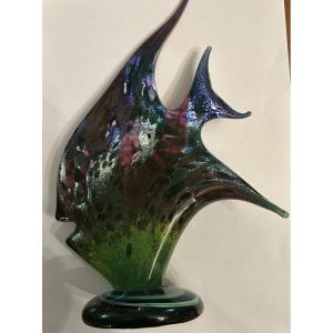 Fish Modelled In Glass By Milane In Biot ( France )