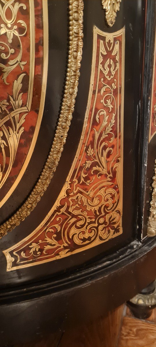 Corner In Boulle Marquetry Napoleon III-photo-5