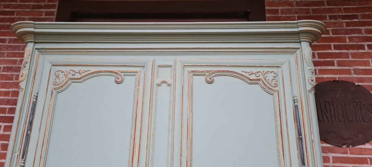 Wardrobe In Patinated Fir, 18th Century-photo-3