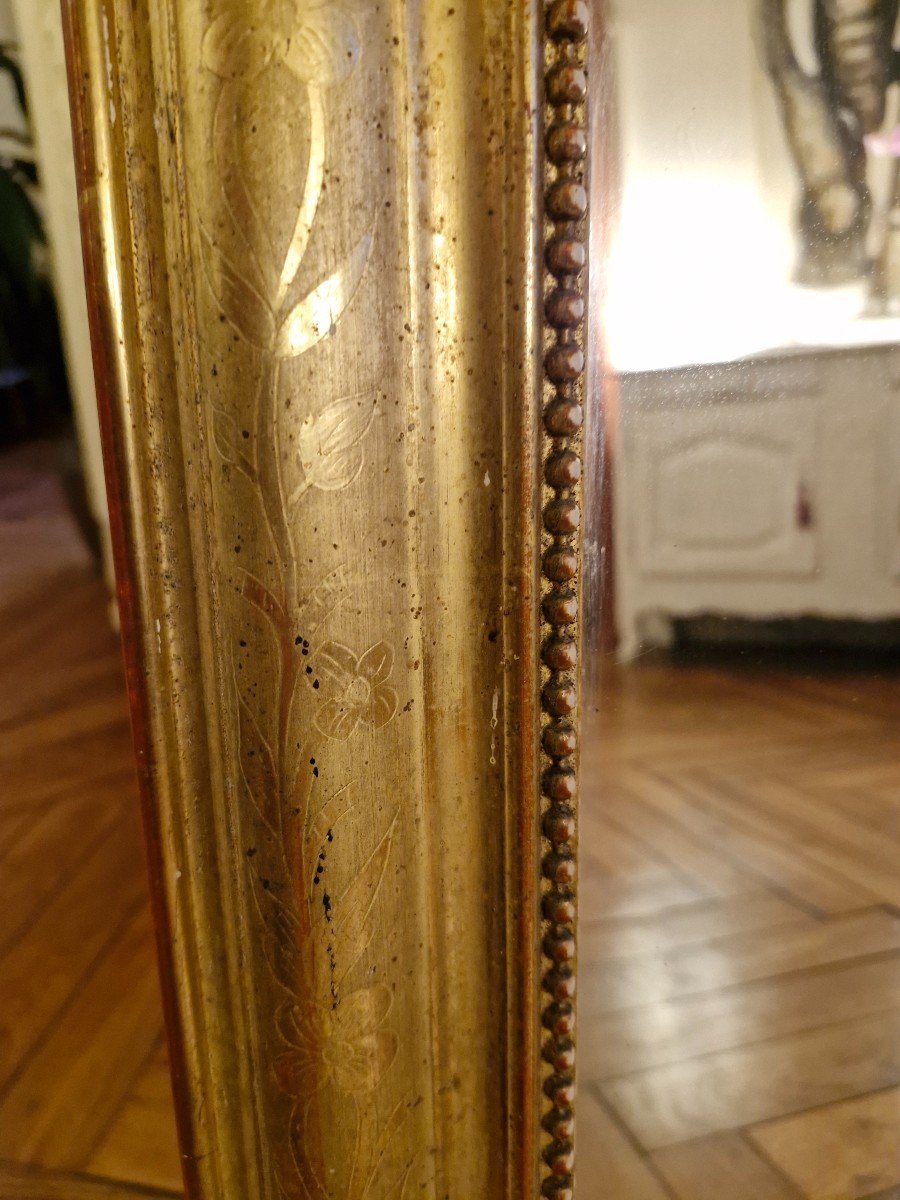 Miroir Napoléon III, Dorure d'Origine -photo-4