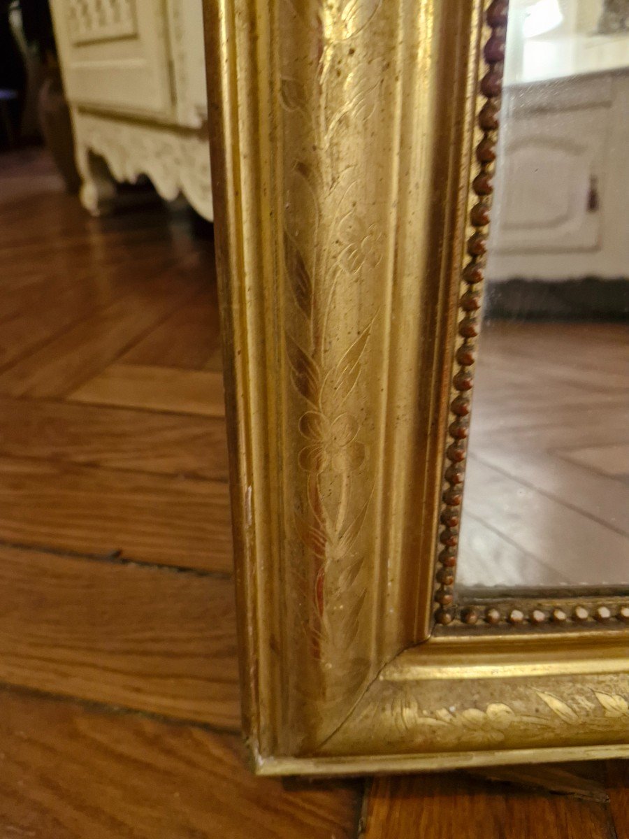 Miroir Napoléon III, Dorure d'Origine -photo-5