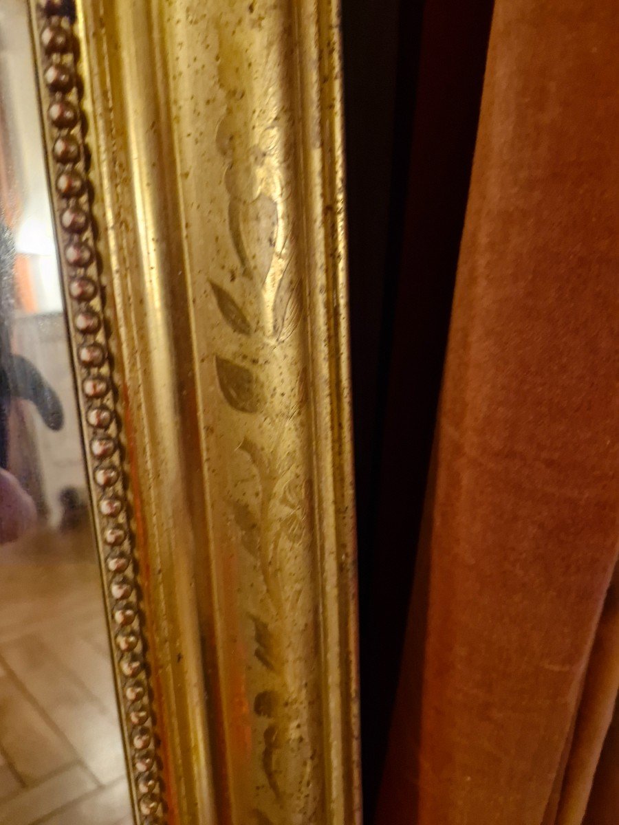 Miroir Napoléon III, Dorure d'Origine -photo-8
