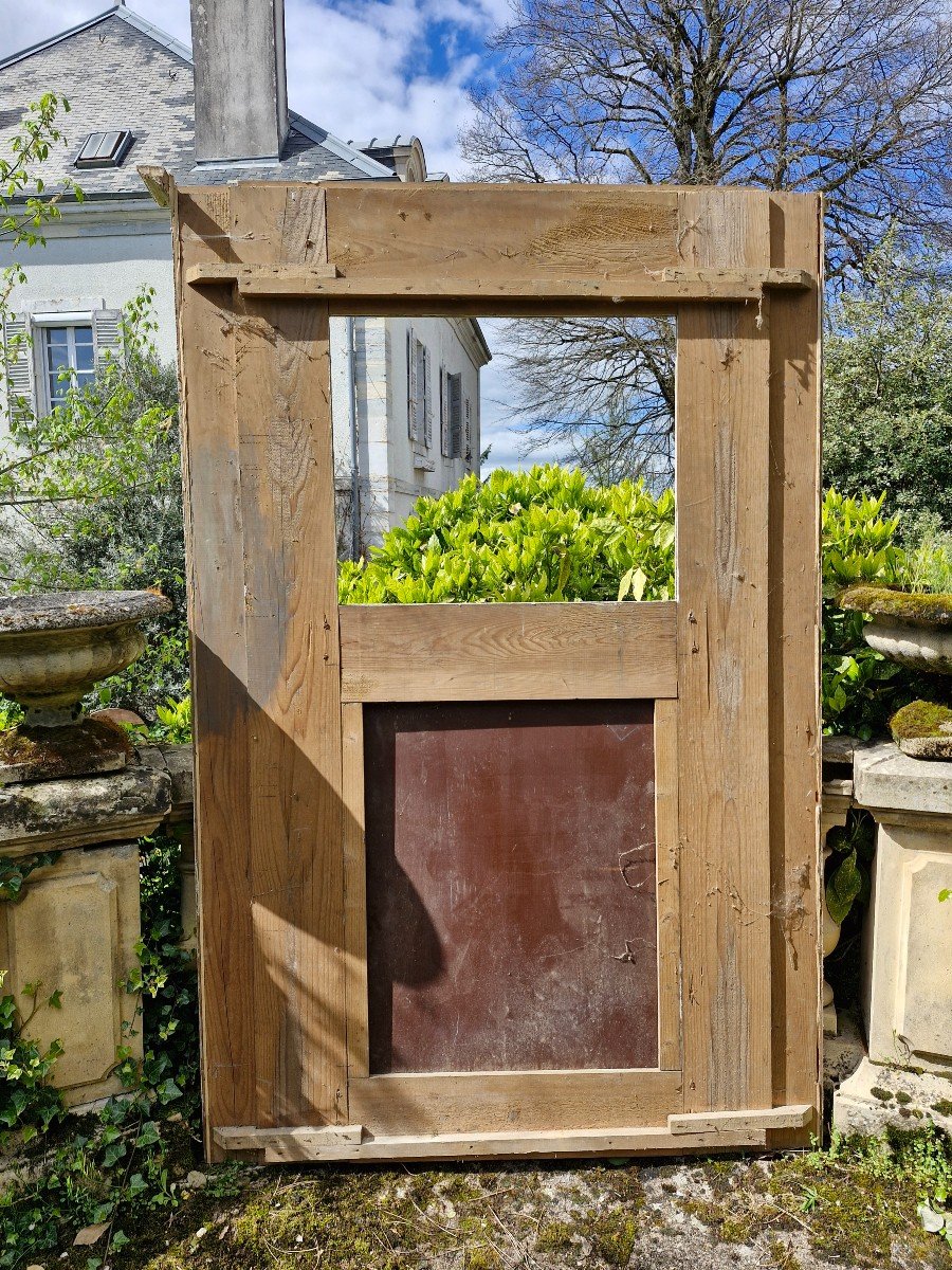 Trumeau In Painted Wood Louis XVI Period-photo-5