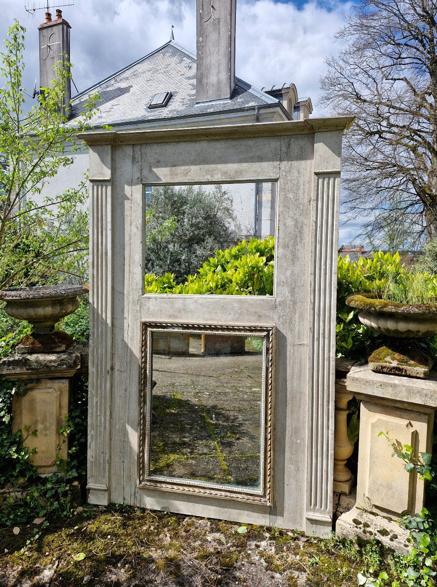 Trumeau In Painted Wood Louis XVI Period