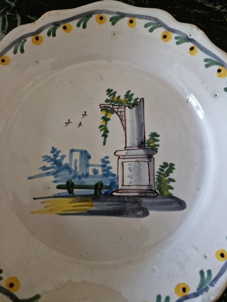 18th Century Nevers Earthenware Plate -photo-3