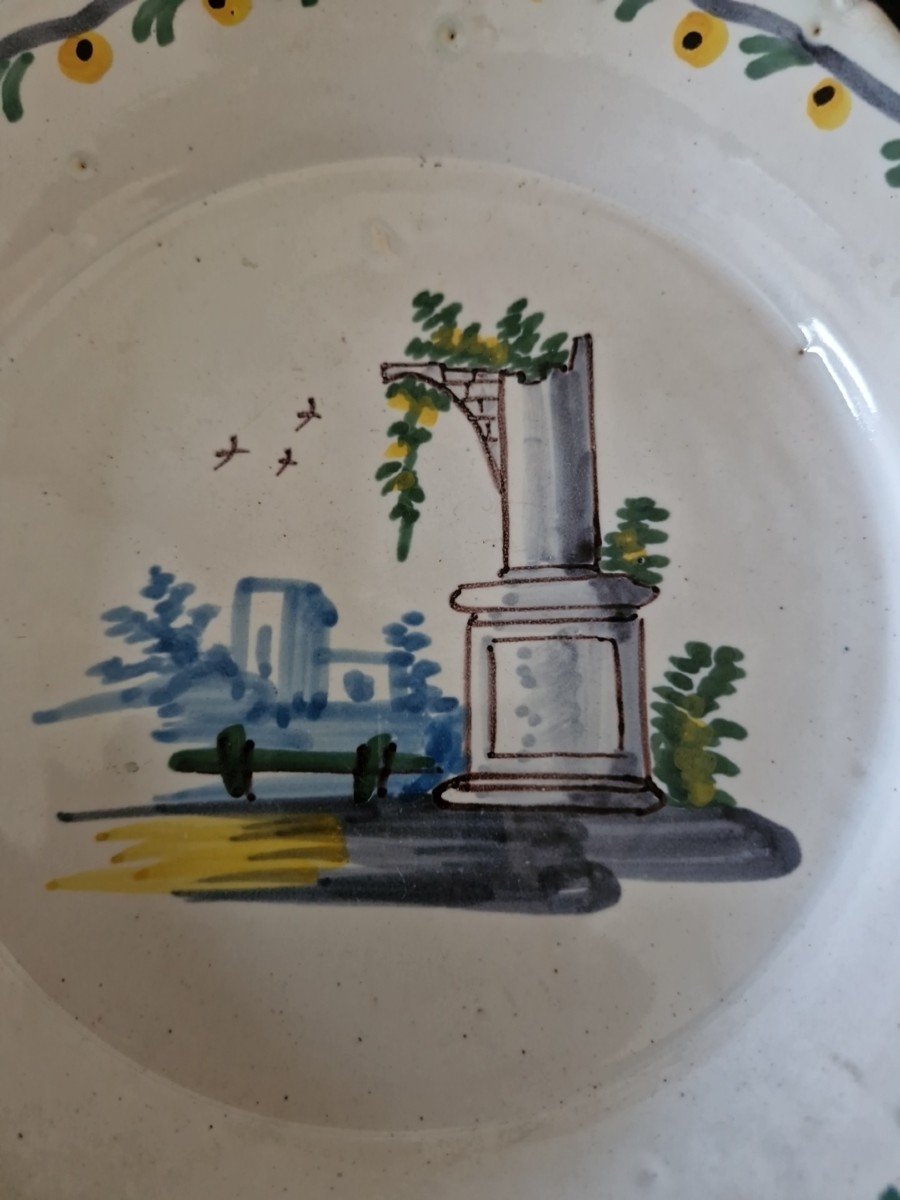 18th Century Nevers Earthenware Plate -photo-4