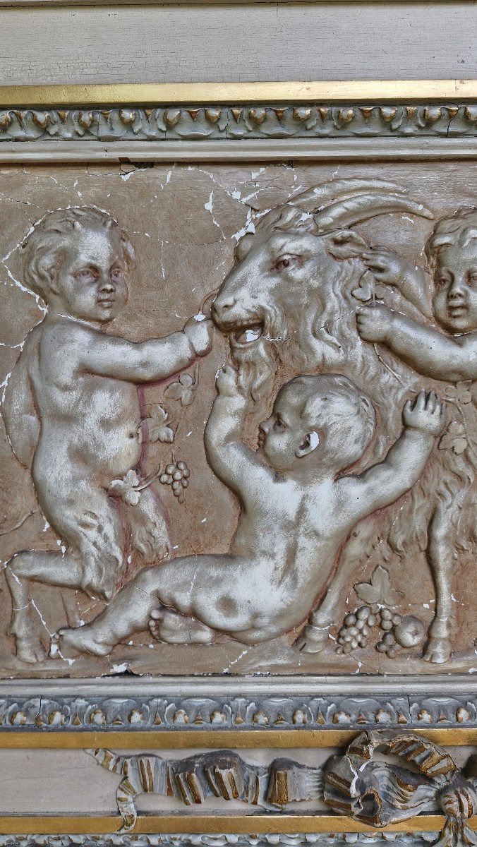 Louis XVI Style Trumeau Decor Cherubs-photo-4