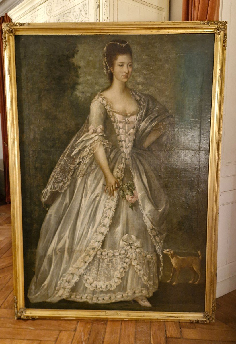 Portrait Of Mrs. Stuart, Wife Of Colqhoum, 18th Century 
