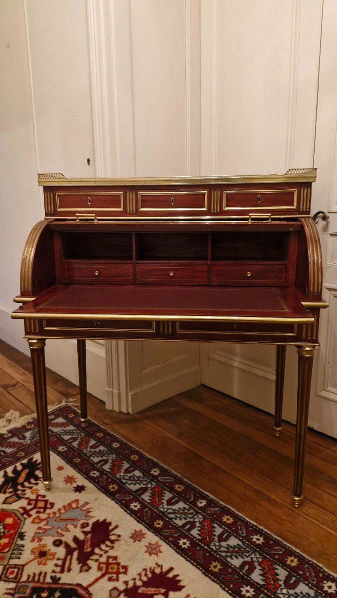 Louis XVI Style Cylinder Desk -photo-2