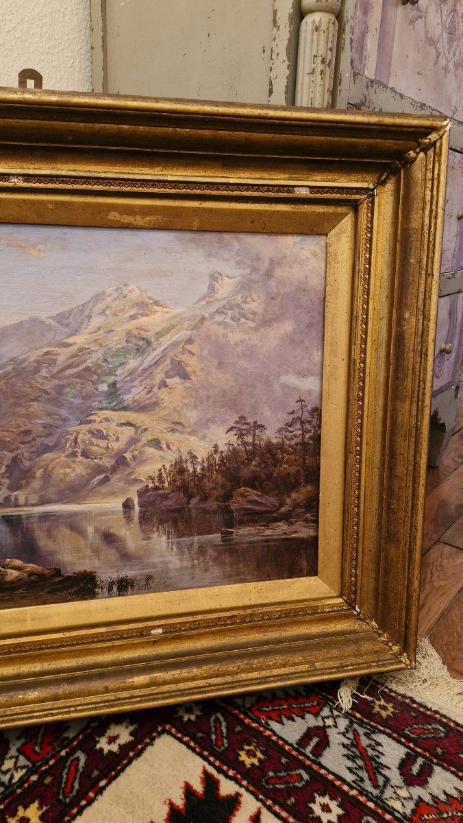 Oil Painting On Canvas Mountain Landscape -photo-4