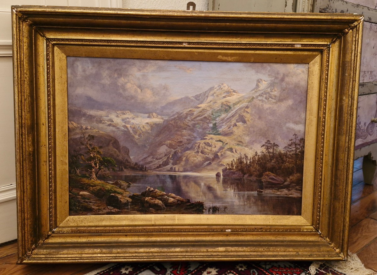 Oil Painting On Canvas Mountain Landscape 