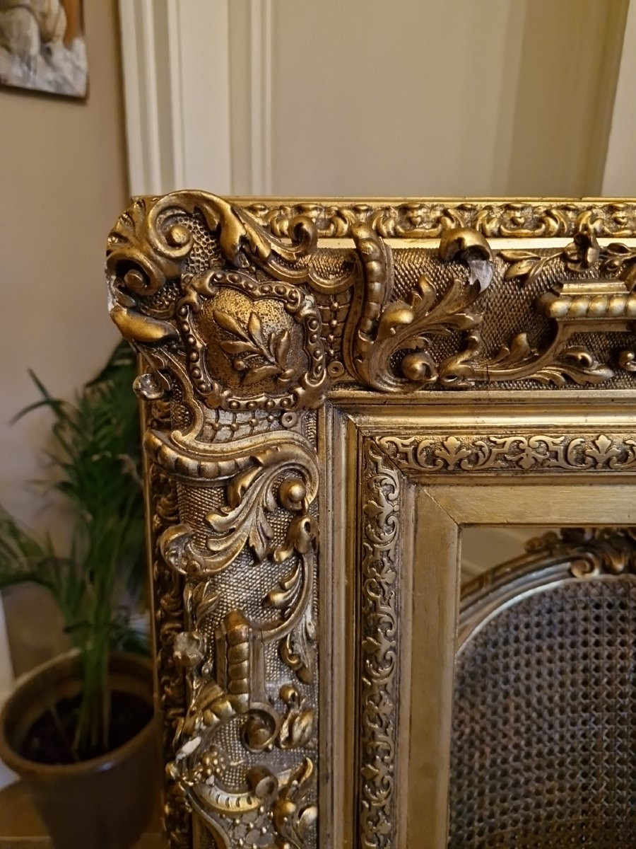 Cadre Ancien En Bois Doré-photo-2
