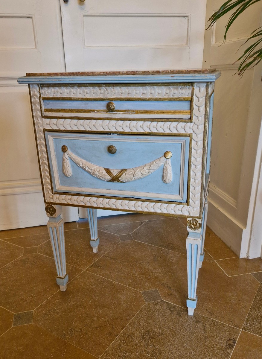 Louis XVI Style Bedside Table 