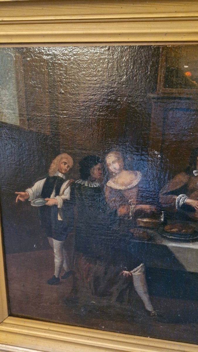 Flemish School, 18th Century, Oil Painting On Canvas-photo-3