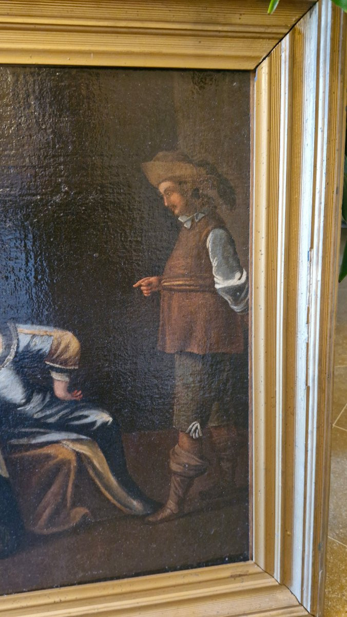 Flemish School, 18th Century, Oil Painting On Canvas-photo-2