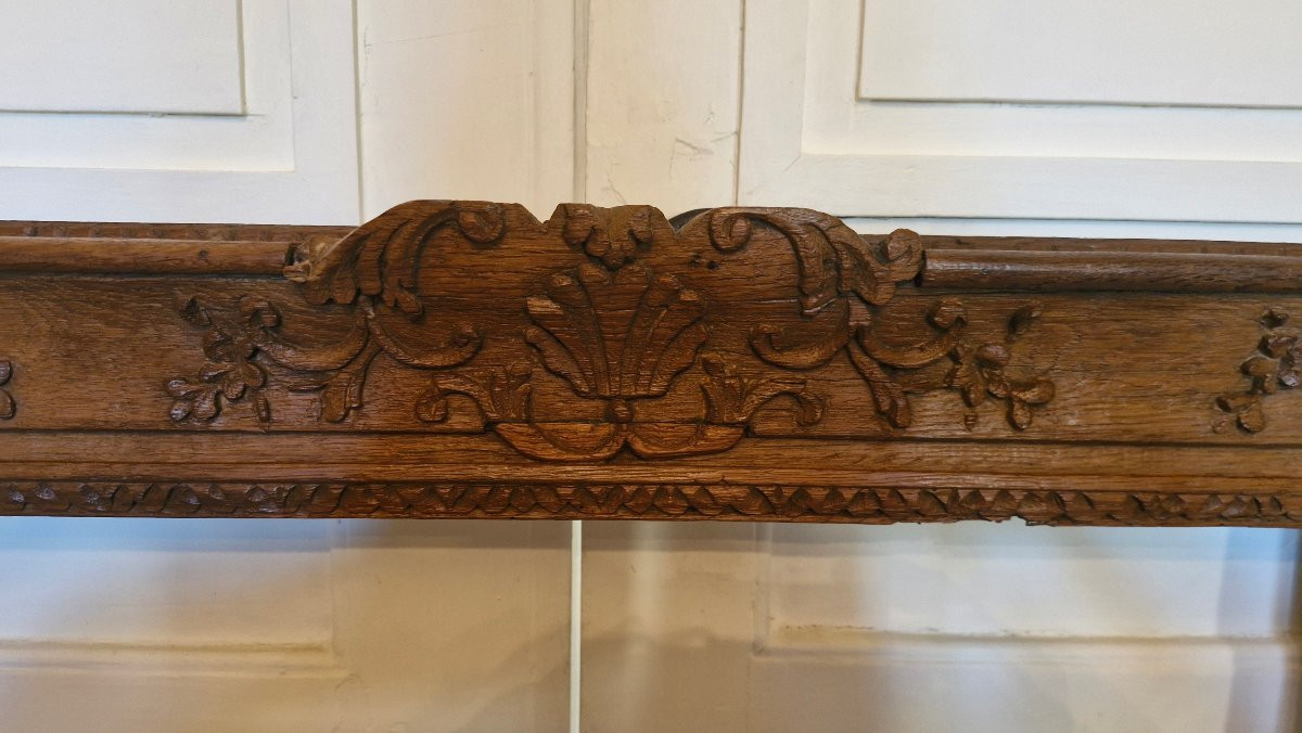 Antique Natural Wood Frame From The 18th Century -photo-3