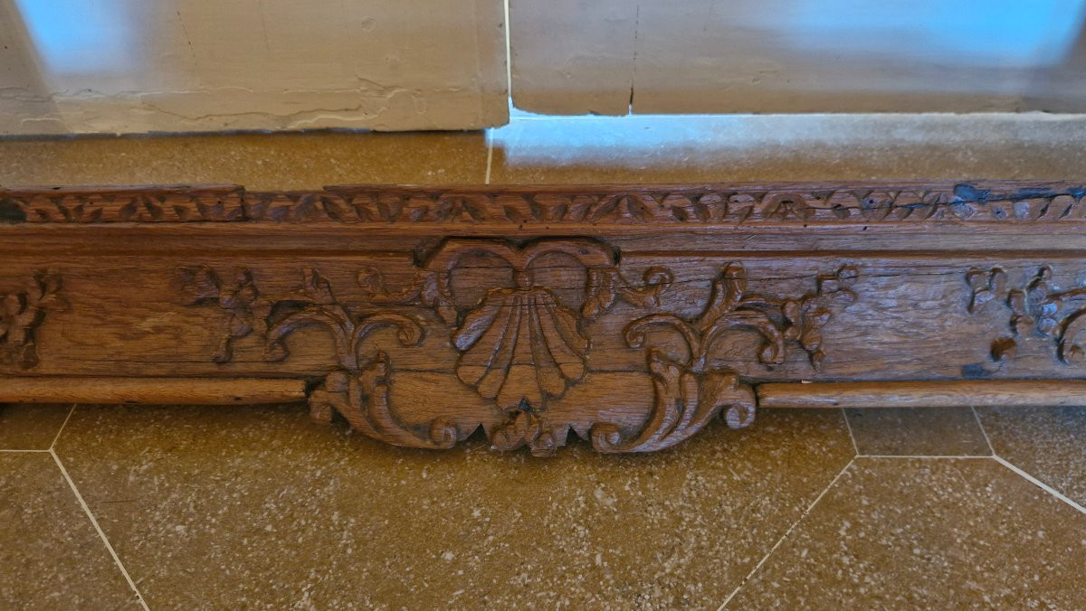 Antique Natural Wood Frame From The 18th Century -photo-4