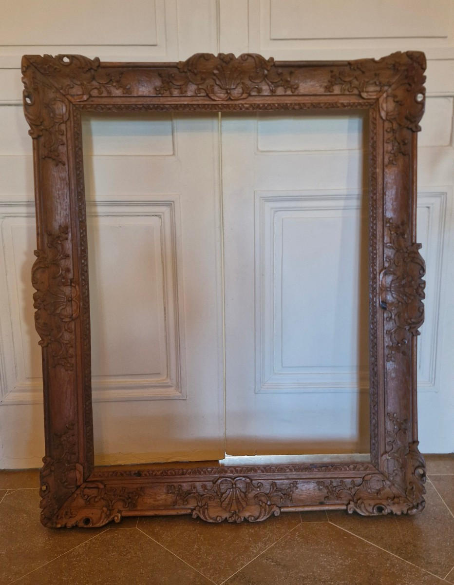 Antique Natural Wood Frame From The 18th Century 