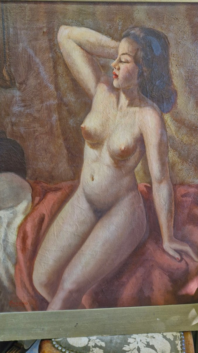 Oil On Canvas Female Nude-photo-3