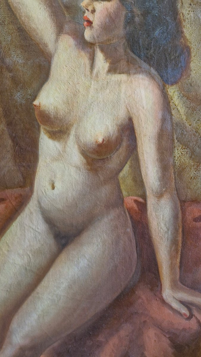 Oil On Canvas Female Nude-photo-1