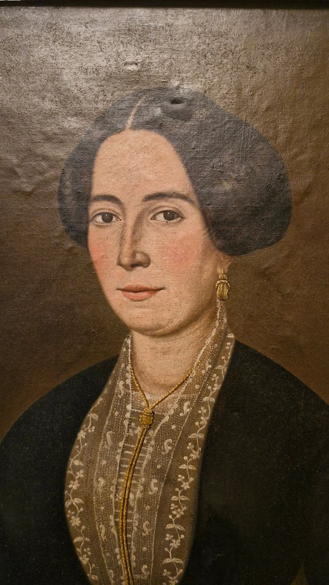 Portrait Of A Woman With A Pendant -photo-4