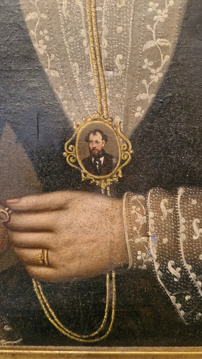 Portrait Of A Woman With A Pendant -photo-3