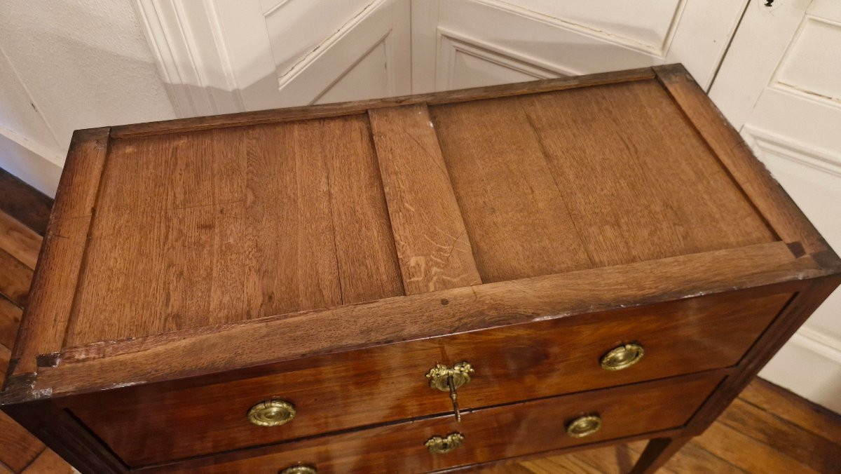 Commode Louis XVI estampillée Nicolas Petit-photo-5