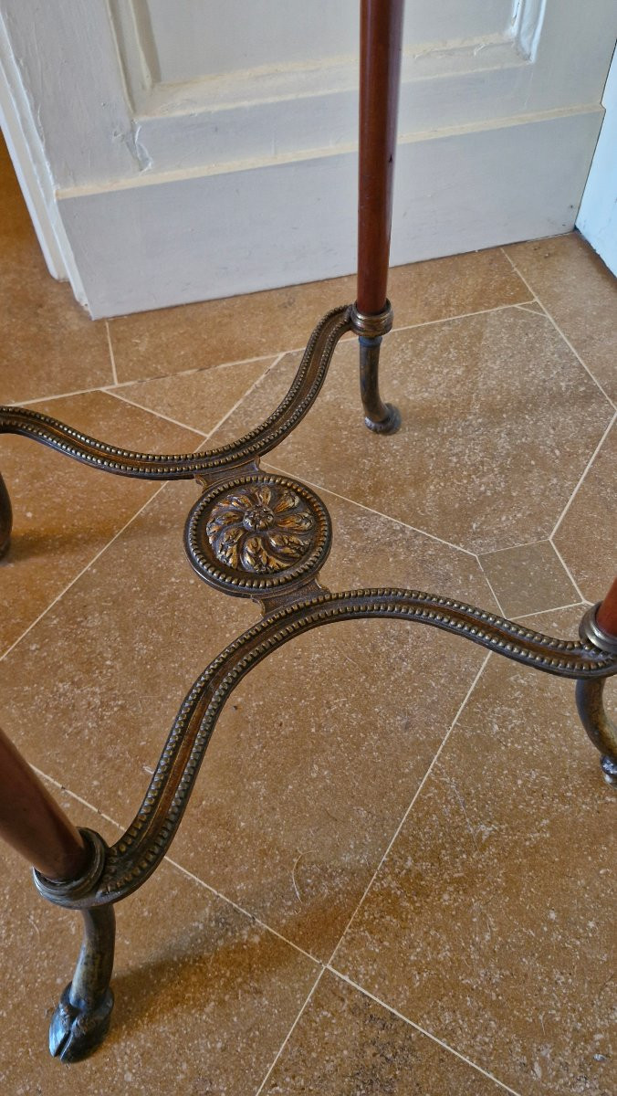 Napoleon III Bronze Pedestal Table-photo-4