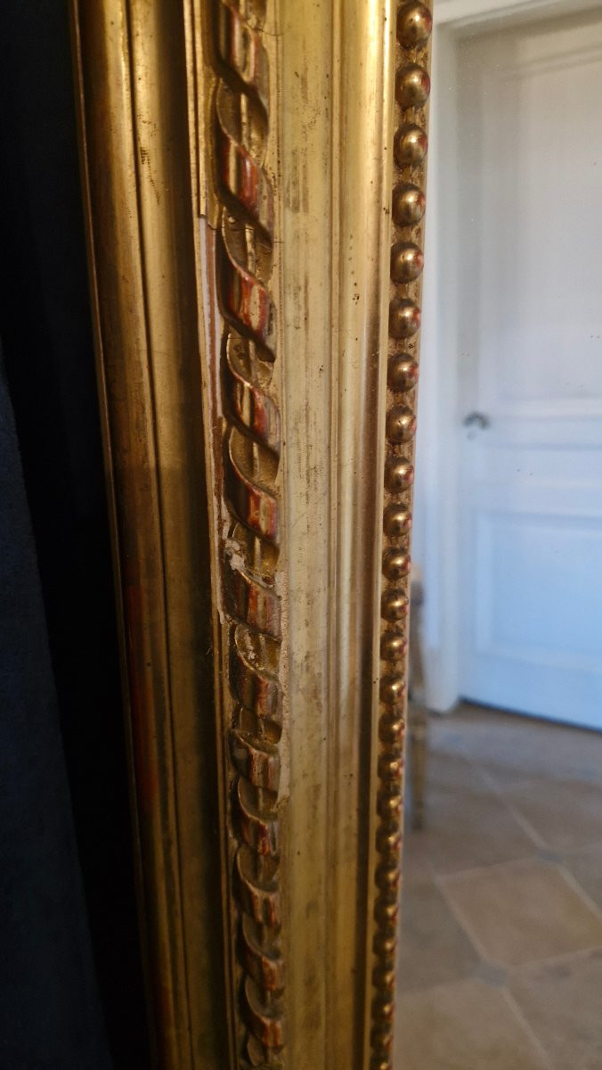 Miroir en bois Doré Napoléon III-photo-4