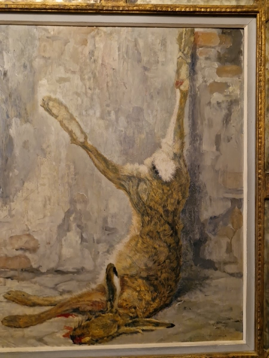 Edgard Maxence, nature morte encadrée chasse-photo-2